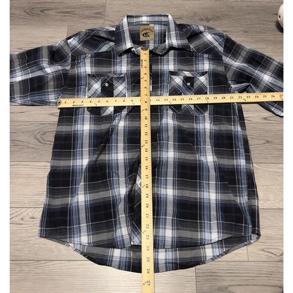 The North Face Long Sleeve Black & Gray Checkered Button Down Size L - Picture 2 of 3